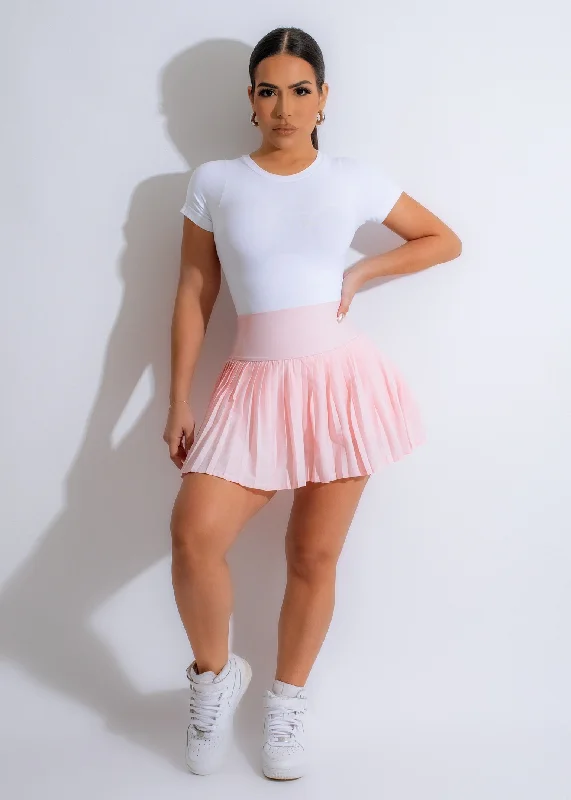 Namaste Tennis Skirt Pink