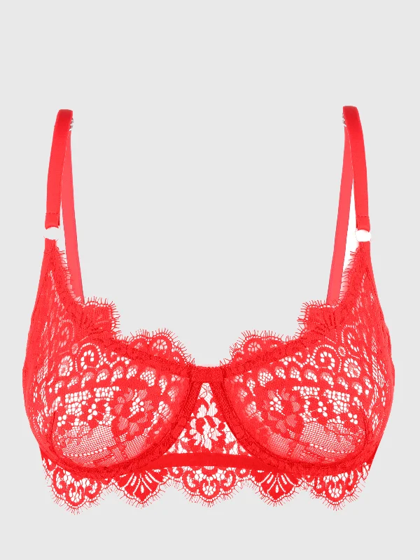 wireless bra with molded cupsRed Stasya