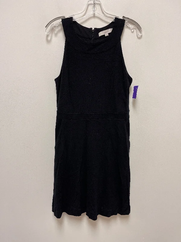 Women's Boat-Neck DressesBlack Dress Casual Short Loft, Size S