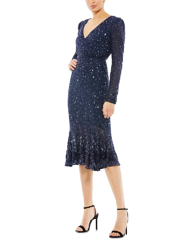 Women's Narrow Collar DressesMac Duggal Embellished Cocktail Dress