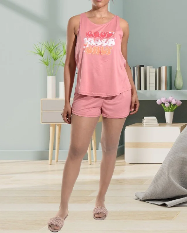 women's pajamas with a comfortable fitGood Vibes Only Pyjama Set